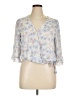 Sienna Sky 100% Polyester Blue 3/4 Sleeve Blouse Size XL - photo 1
