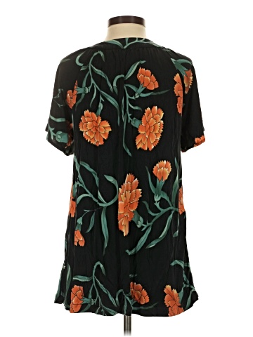 Nieves Lavi Short Sleeve Silk Top (view 2)
