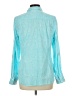 Tommy Hilfiger Paisley Teal Long Sleeve Blouse Size L - photo 2