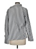 Shein 100% Polyester Stripes Silver Long Sleeve Blouse Size M - photo 2
