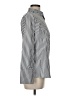 Shein 100% Polyester Stripes Silver Long Sleeve Blouse Size M - photo 4