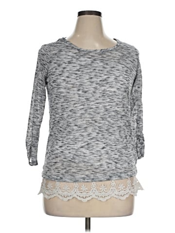 AB Studio 3/4 Sleeve Top (view 1)