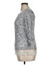 AB Studio 100% Polyester Gray 3/4 Sleeve Top Size XL - photo 5