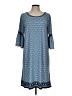 Max Edition Print Blue Casual Dress Size L - photo 1