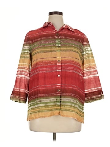 Alfred Dunner 3/4 Sleeve Button-Down Shirt (view 1)