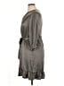 L.L.Bean 100% Silk Gray Casual Dress Size 14 - photo 5