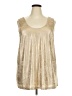 Roaman's Metallic Gold Sleeveless Blouse Size 22 - 24 - photo 1