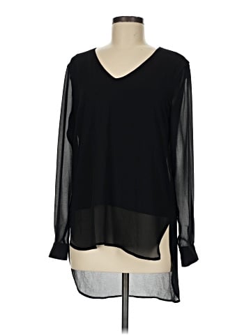 Joan Vass Long Sleeve Blouse (view 1)