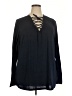 Marc New York Black Long Sleeve Henley Size 2X - photo 1