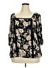 Maurices 100% Rayon Black 3/4 Sleeve Blouse Size 24 (3) - photo 1