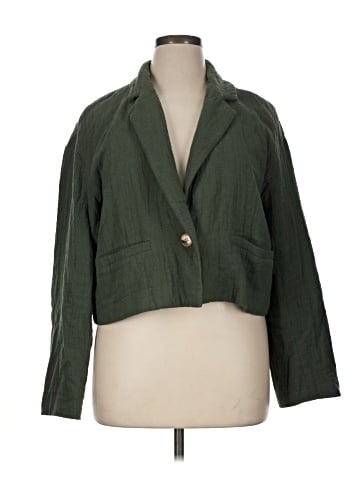 Madewell The Drop-Shoulder Crop Blazer (view 1)