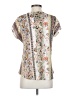 Style&Co 100% Polyester Paisley Ivory Short Sleeve T-Shirt Size S - photo 2