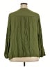 Torrid 100% Rayon Green Long Sleeve Blouse Size 2X Plus (2) - photo 2
