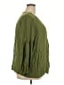 Torrid 100% Rayon Green Long Sleeve Blouse Size 2X Plus (2) - photo 4