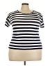 J.Crew Stripes Ivory Short Sleeve T-Shirt Size XXL - photo 1