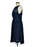 Planet Gold 100% Polyester Solid Blue Cocktail Dress Size 8 - photo 5