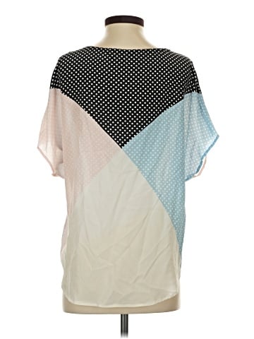 Equipment Short Sleeve Silk Top (view 2)