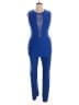 Fashion Nova Color Block Blue Jumpsuit Size 1XL - photo 1