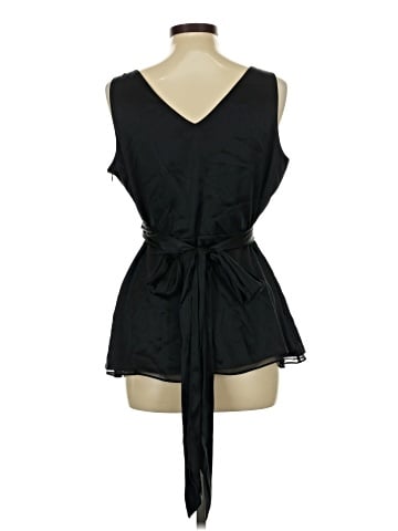 BCBGMAXAZRIA Sleeveless Silk Top (view 2)
