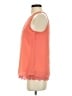 BCX 100% Polyester Orange Sleeveless Blouse Size S - photo 5