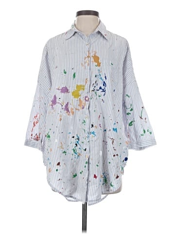 Holding Horses 3/4 Sleeve Button-Down Shirt (view 1)