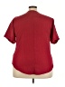 Unbranded 100% Polyester Burgundy Short Sleeve Blouse Size 3X - photo 2