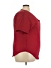 Unbranded 100% Polyester Burgundy Short Sleeve Blouse Size 3X - photo 4
