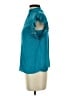 Maison d' Amelie 100% Polyester Teal Short Sleeve Blouse Size XS - photo 5