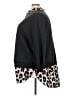 Shein 100% Polyester Animal Print Black 3/4 Sleeve Top Size 24 - 26 Plus - photo 5