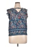 Unbranded 100% Polyester Blue Sleeveless Blouse Size 37 waist (estimated) - photo 1