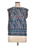 Unbranded 100% Polyester Blue Sleeveless Blouse Size 37 waist (estimated) - photo 2