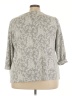 Croft & Barrow Gray 3/4 Sleeve Blouse Size 3X - photo 2