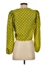 Levi's 100% Polyester Green 3/4 Sleeve Blouse Size XS - photo 2