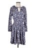 J.Crew 100% Polyester Paisley Blue Casual Dress Size S - photo 1