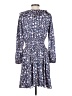 J.Crew 100% Polyester Paisley Blue Casual Dress Size S - photo 2