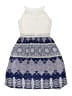 BCX Girl 100% Polyester Paisley Blue Dress Size 12 - photo 1