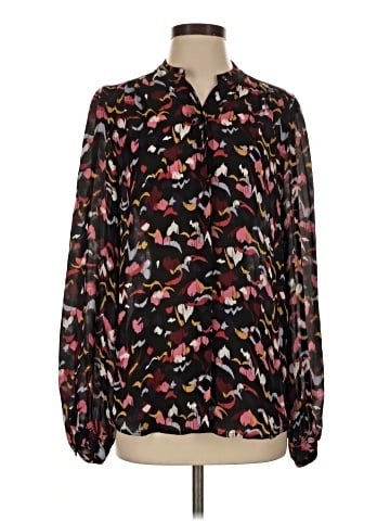 A.L.C. Long Sleeve Silk Top (view 1)