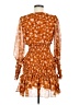 Bardot 100% Polyester Polka Dots Orange Cocktail Dress Size 6 - photo 2