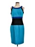 Calvin Klein Color Block Blue Cocktail Dress Size 10 - photo 1
