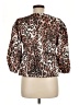Unbranded Animal Print Brown 3/4 Sleeve Blouse Size M - photo 2