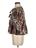 Unbranded Animal Print Brown 3/4 Sleeve Blouse Size M - photo 5