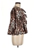 Unbranded Animal Print Brown 3/4 Sleeve Blouse Size M - photo 4