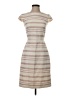 J.Crew 100% Polyester Stripes Tan Casual Dress Size 2 - photo 1