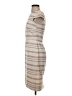 J.Crew 100% Polyester Stripes Tan Casual Dress Size 2 - photo 5