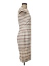 J.Crew 100% Polyester Stripes Tan Casual Dress Size 2 - photo 4