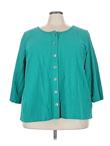 Soft Surroundings 3/4 Sleeve Button-Down Shirt (view 1)