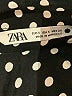 Zara Polka Dots Black Long Sleeve Blouse Size S - photo 7