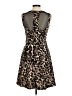 Connected Apparel Animal Print Brown Cocktail Dress Size 6 - photo 2