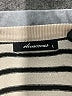 Olivaceous 100% Viscose Stripes Ivory Turtleneck Sweater Size L - photo 7
