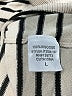 Olivaceous 100% Viscose Stripes Ivory Turtleneck Sweater Size L - photo 8